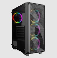 VENTO VG10F 800W 80+BRONZ 3x120mm ARGB FAN Temperli Cam Mid Tower ATX Kasa - 1